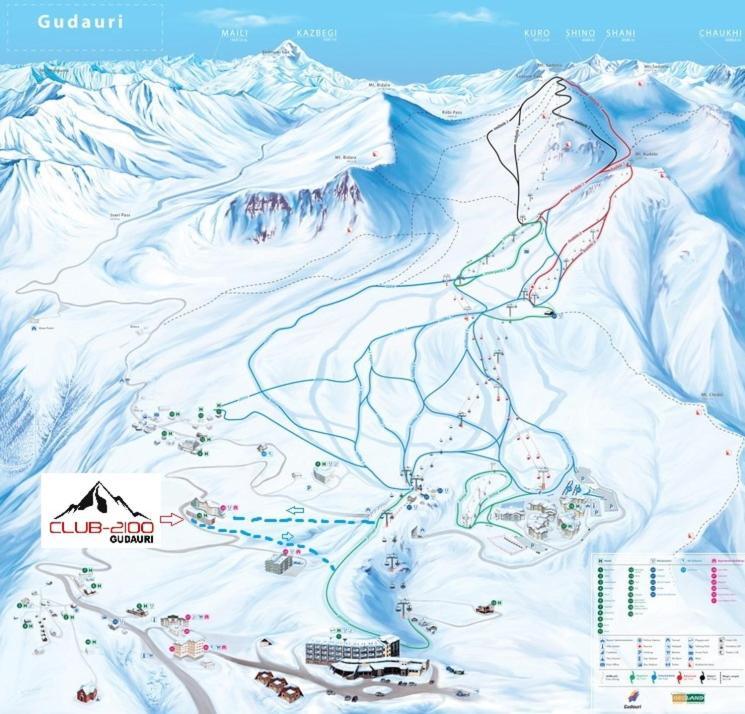 Club 2100 Ski In Studio 구다우리 외부 사진